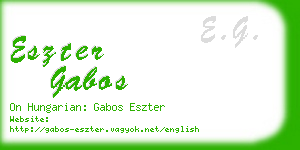 eszter gabos business card